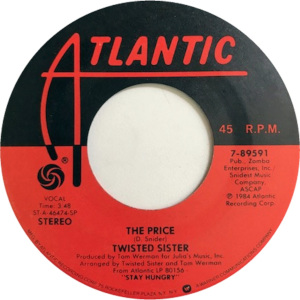 <span class="mw-page-title-main">The Price (song)</span> 1984 song by Twisted Sister