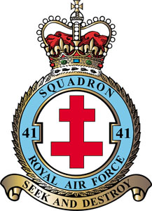 <span class="mw-page-title-main">No. 41 Squadron RAF</span> Flying squadron of the Royal Air Force