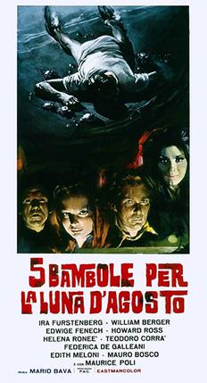 <i>Five Dolls for an August Moon</i> 1970 film directed by Mario Bava