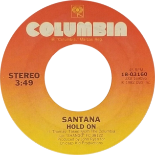 <span class="mw-page-title-main">Hold On (Ian Thomas song)</span> 1982 single by Santana