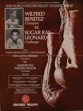 <span class="mw-page-title-main">Wilfred Benítez vs. Sugar Ray Leonard</span> Professional boxing match contested on November 30, 1979