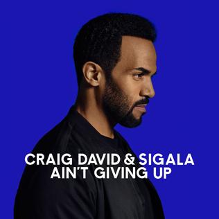 <span class="mw-page-title-main">Ain't Giving Up</span> 2016 single by Craig David and Sigala