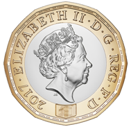 <span class="mw-page-title-main">One pound coin</span> British coin, denomination of the pound sterling