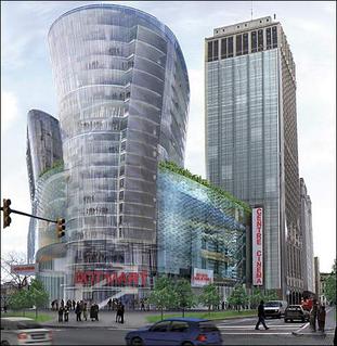 <span class="mw-page-title-main">Cadillac Centre</span> Proposed complex in downtown Detroit, Michigan