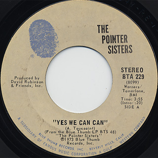 <span class="mw-page-title-main">Yes We Can Can</span> 1970 song written by Allan Toussaint