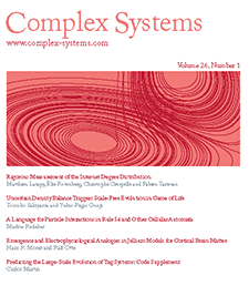 <i>Complex Systems</i> (journal) Academic journal