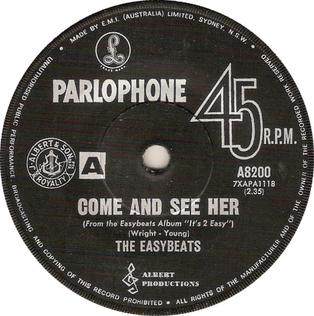 <span class="mw-page-title-main">Come and See Her</span> 1966 single by The Easybeats