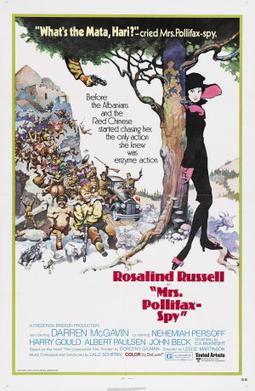 <i>Mrs. Pollifax-Spy</i> 1971 comedy film by Leslie H. Martinson