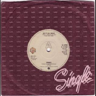 <span class="mw-page-title-main">Do It All Night (Prince song)</span> 1981 single by Prince