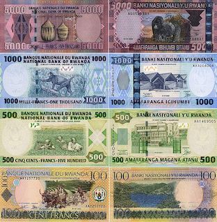 <span class="mw-page-title-main">Rwandan franc</span> Currency of Rwanda