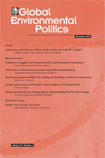 <i>Global Environmental Politics</i> Academic journal