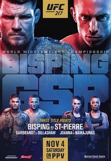 <span class="mw-page-title-main">UFC 217</span> UFC mixed martial arts event in 2017