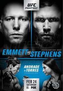 <span class="mw-page-title-main">UFC on Fox: Emmett vs. Stephens</span> UFC mixed martial arts event in 2018