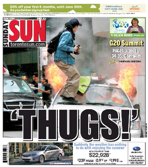 <i>Toronto Sun</i> Canadian tabloid newspaper published in Toronto