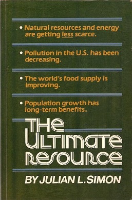 <i>The Ultimate Resource</i> 1981 book by Julian Lincoln Simon