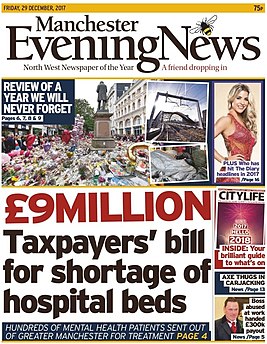 <i>Manchester Evening News</i> British daily newspaper for North West England