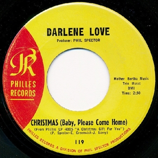 <span class="mw-page-title-main">Christmas (Baby Please Come Home)</span> 1963 single by Darlene Love