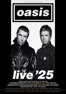 <span class="mw-page-title-main">Oasis Live '25 Tour</span> 2025 concert tour by Oasis