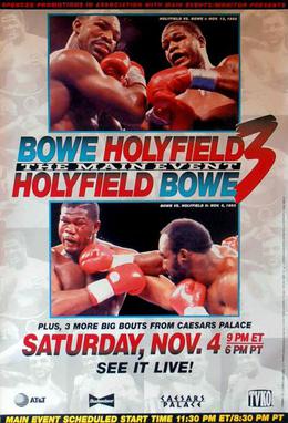 <span class="mw-page-title-main">Riddick Bowe vs. Evander Holyfield III</span> 1995 boxing match