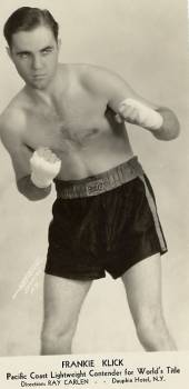 <span class="mw-page-title-main">Frankie Klick</span> American boxer (1907–1982)