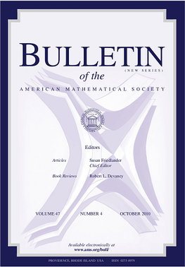 <i>Bulletin of the American Mathematical Society</i> Academic journal