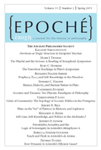 <i>Epoché</i> (journal) Academic journal