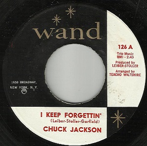 <span class="mw-page-title-main">I Keep Forgettin'</span> 1962 single by Chuck Jackson