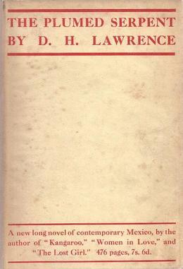 <i>The Plumed Serpent</i> 1926 novel by D. H. Lawrence