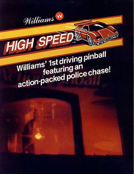 <i>High Speed</i> (pinball) 1986 pinball machine