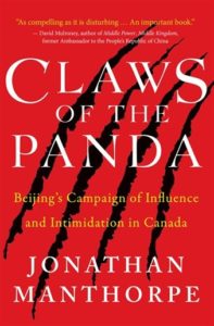 <i>Claws of the Panda</i> 2019 non-fiction book by Jonathan Manthorpe