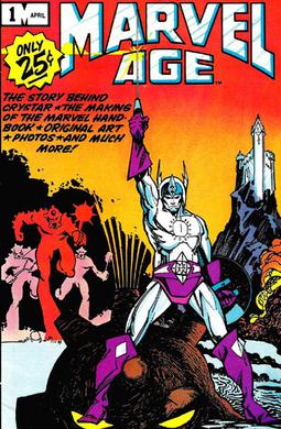 <i>Marvel Age</i> Comic book-sized magazine