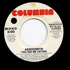 <span class="mw-page-title-main">You See Me Crying</span> 1975 single by Aerosmith