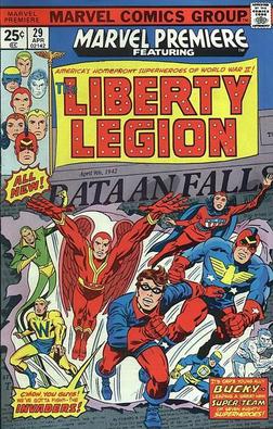 <span class="mw-page-title-main">Liberty Legion</span> Fictional comic book superhero team