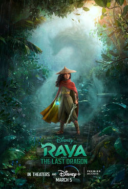 <i>Raya and the Last Dragon</i> 2021 Disney animated film by Don Hall and Carlos López Estrada