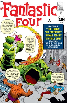 <i>Fantastic Four</i> (comic book) Marvel comics featuring the superheroes titled the Fantastic Four