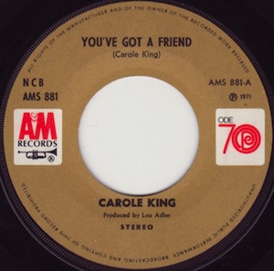 <span class="mw-page-title-main">You've Got a Friend</span> 1971 single by Carole King