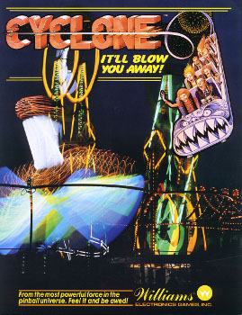 <i>Cyclone</i> (pinball) 1988 pinball machine