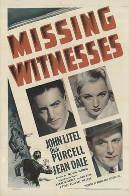 <i>Missing Witnesses</i> 1937 film by William Clemens