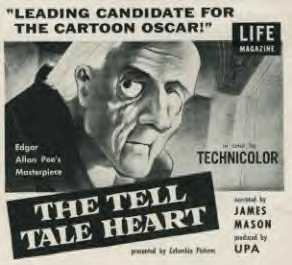 <i>The Tell-Tale Heart</i> (1953 American film) 1953 American horror animated short film