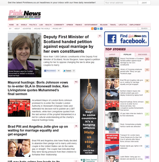 <i>PinkNews</i> UK-based online newspaper focused on LGBT topics