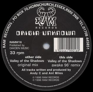 <span class="mw-page-title-main">Valley of the Shadows</span> 1993 single by Origin Unknown