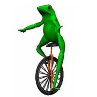 <span class="mw-page-title-main">Dat Boi</span> Meme of a frog riding a unicycle