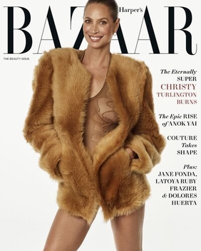 <i>Harpers Bazaar</i> American monthly womens fashion magazine