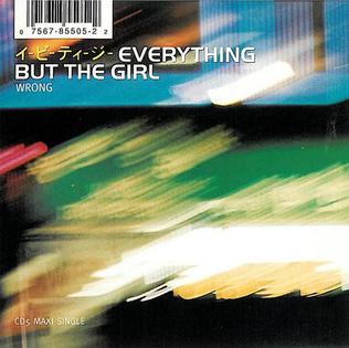 <span class="mw-page-title-main">Wrong (Everything but the Girl song)</span> 1996 single by Everything but the Girl