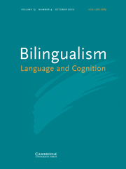 <i>Bilingualism: Language and Cognition</i> Academic journal