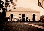 Wilton Public Library, Wilton, Connecticut, 1918 Dedication (Courtesy of Wilton Library History Room).