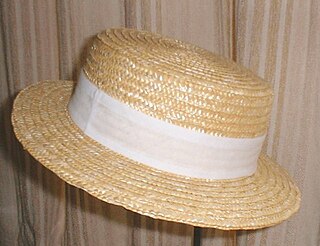 <span class="mw-page-title-main">Boater</span> Type of hat