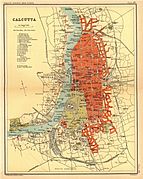 The presidency town of Calcutta (shown here in a 1908 map) was established in 1690 as Fort William.