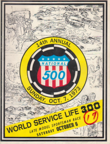 1973 National 500 program cover