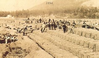 <span class="mw-page-title-main">Maccaferri gabion</span> Type of rock-filled cage